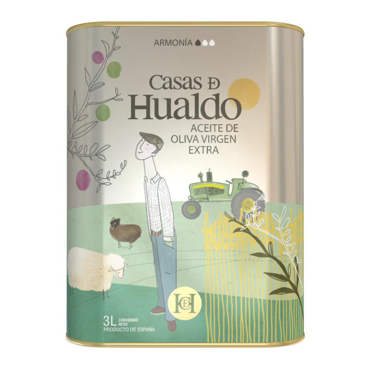 Оливковое масло Harmony от Casas D Hualdo Extra Virgin
Смесь масла, изготовленного из оливок сортов Picual и Arbequina. Универсальное масло приятного мягкого вкуса будет хорошим дополнением в ваших блюдах. Прислушавшесь к своему ощущению, вы почувствуете вкус зеленой травы, помидора, ароматы фруктов, зеленого яблока и авокадо.
Упаковка, изготовленная из пищевой стали, содержит двойной клапан, позволяющий наливать оливковое масло Harmony плавно и удобно, без ударов и не разливая. Вы легко сможете дозировать необходимое количество масла без неудобств, связанных с обычной крупной тарой.
Упаковка емкостью 3 литра.