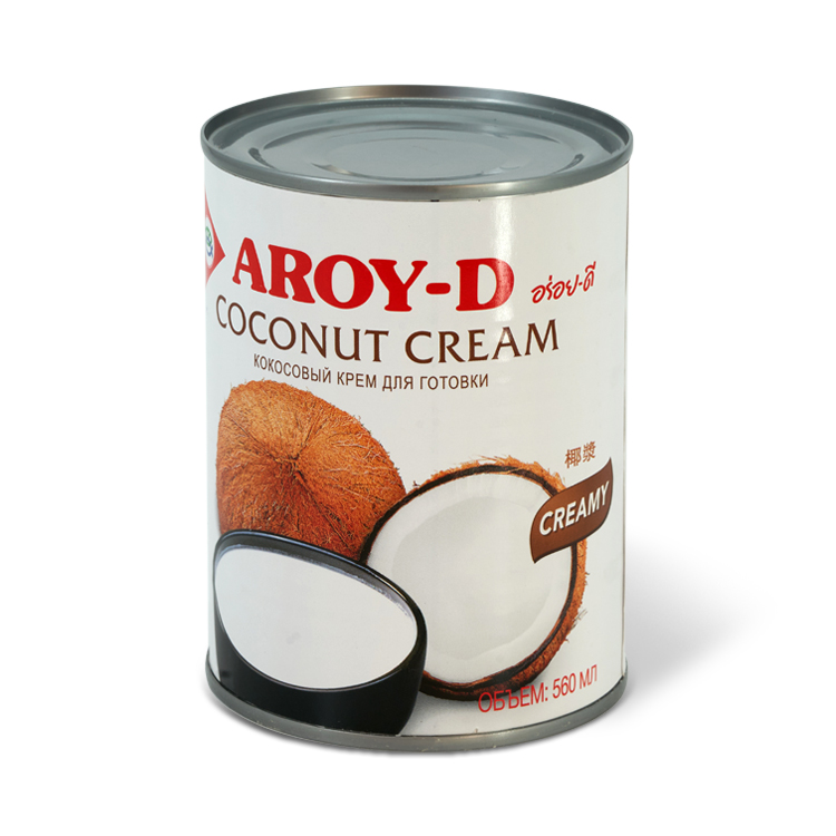 Кокосовые сливки Aroy-D 560 мл металл
Переработанная мякоть кокосового ореха используется как основа для кремов, супов и блюд пан-азиатской кухни, хорошо сочетаются с креветками и морепродуктами. Жирность 20-22% делает этот продукт идеальным для кондитерского производства. Хорошо взбиваются и держат густую пенку.
Упакова металлическая банка емкостью 560 мл