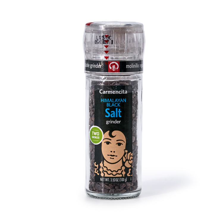 Гималайская Черная Соль Carmencita
Крупная черная соль Himalayan Black Salt - это особый сорт минеральной соли с специфическим запахом сероводорода. Хорошо подходит для салатов, подсаливания орехов и в закусках. Эту соль следует употреблять для укрепления здоровья, но, конечно же, не стоит забывать о противопоказаниях и не перегибать с количеством.
Упаковка с мельницей вес 100 грамм