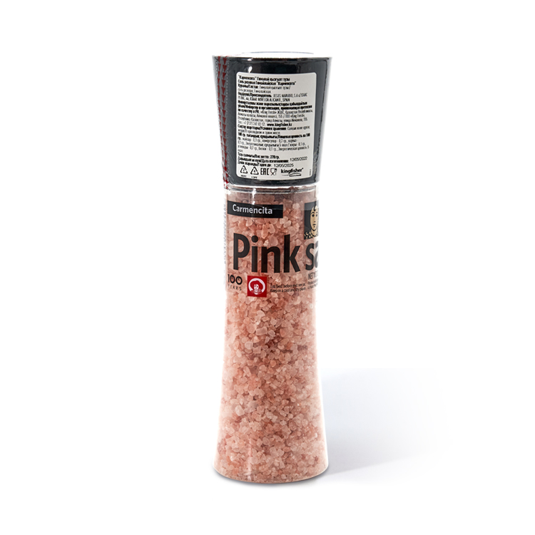 Соль Розовая Гималайская Carmencita 370 гр
Универсальная соль для любой кухни. Розовая соль содержит идеальный набор полезных минералов, способствующих здоровому образу жизни. Розовая Гималайская соль считается более натуральной, чем обычная поваренная, которая более очищенная.
Упаковка с мельницей позволит измельчить крупные кристалы гималайской соли до необходимой консистенции.
Вес 370 грамм.