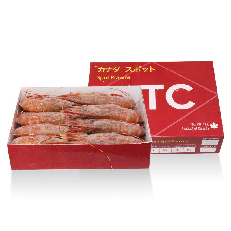 Креветка красная (spot prawns) из Канады &mdash; это деликатесный продукт, отличающийся своим мягким вкусом и нежной текстурой. Размер J указывает на количество креветок в одном килограмме, и для диапазона 15-19 штук/кг это крупные креветки. Они ценятся за свою свежесть, сладкий вкус и являются популярными в ресторанах и для приготовления дома.

Обычно такие креветки могут быть как свежими, так и замороженными, и подходят для различных методов приготовления: на гриле, в супах, тушении и даже для сашими.