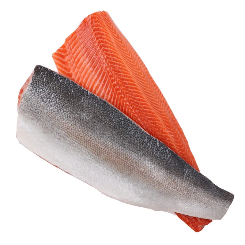 Филе из Охлажденной Семги (Лосося)
Мы предлагаем филе из рыбы семейства лососевых Atlantic Salmon (Salmo salar), которая имеет два коммерческих названия - Лосось и Семга, что одно и то же.
Филе на шкуре, сделанное из Охлажденной рыбы доставленной из Норвегии самолетом, полностью очищенное от косточек, плавников и обрези (нижней части живота). Каждый филет весит от 1,8 до 2 кг.
Произведено из охлажденной фермерской рыбы качества Superior выловленной в Норвегии.